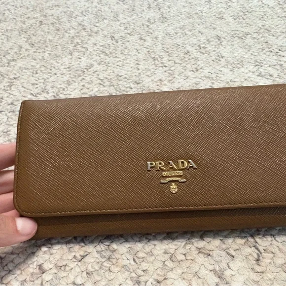 Prada Brown Leather Wallet